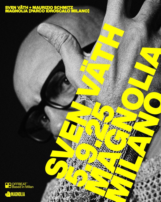 Sven Väth e Maurizio Schmitz al Circolo Magnolia il 5 settembre per un evento firmato OFFBEAT