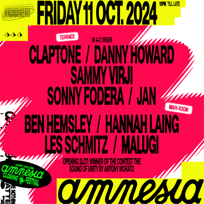 Amnesia is prepared to make history with the Amnesia Closing Festival and lineup