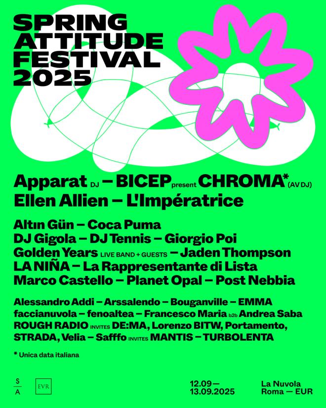 Spring Attitude Festival 2025: la XIV edizione a Roma il 12 e 13 settembre