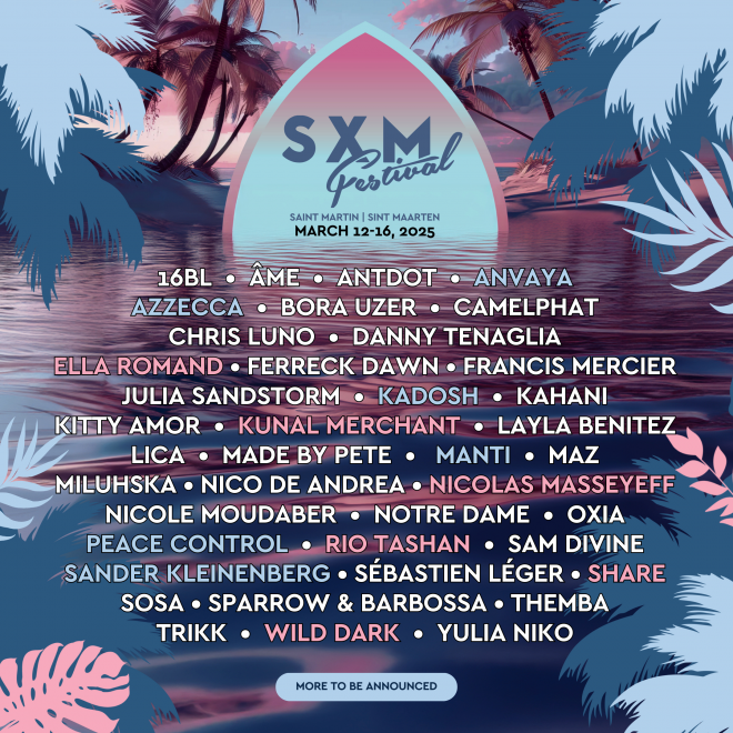 Tropical music and art getaway SXM festival returns to Saint Martin for 8th edition in 2025