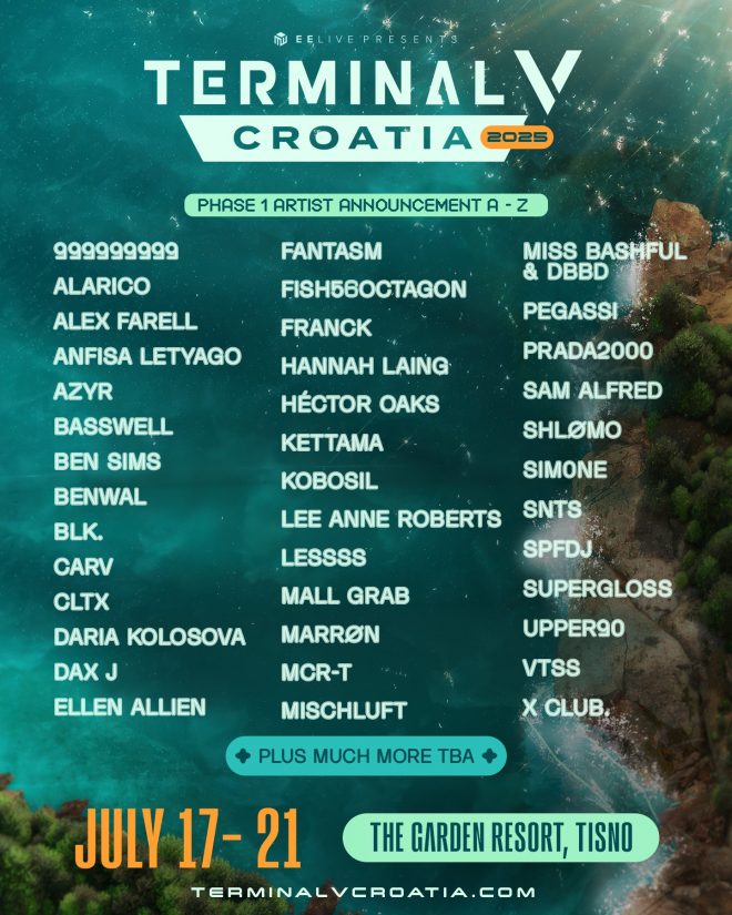 Terminal V Croatia announces line up for 2025 edition